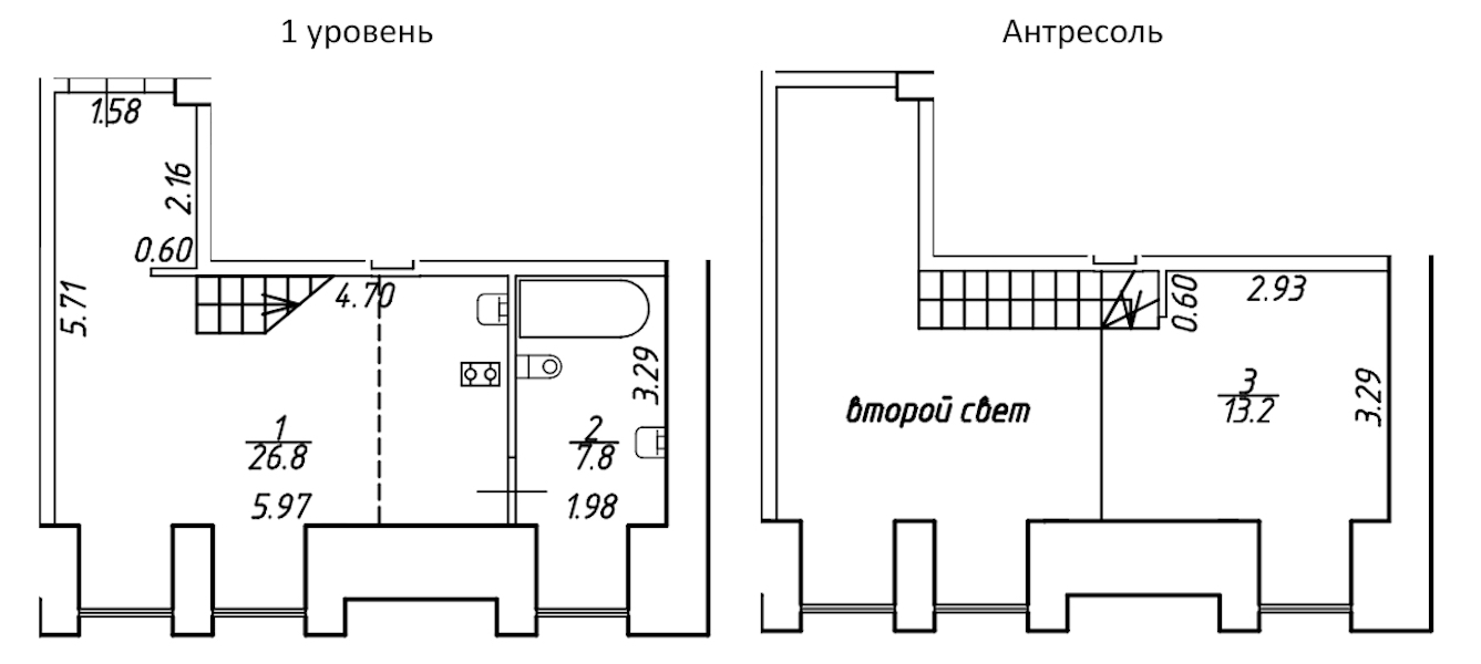 Квартира студия 47.8 м², 2/6 эт., ЖК «Serebro by Avenue-apart»